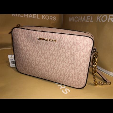 light pink and white michael kors purse|michael kors pink suitcase.